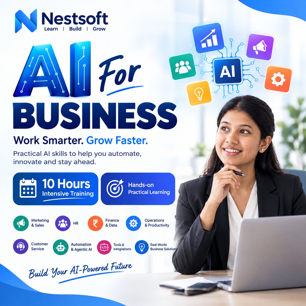 AI for Business training in {location} provides practical knowledge of Artificial Intelligence and i