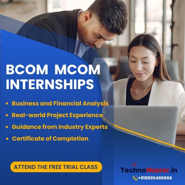Internships for B.Com and M.Com By Experts